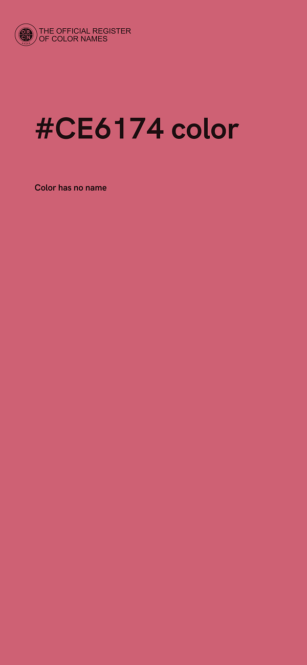 #CE6174 color image