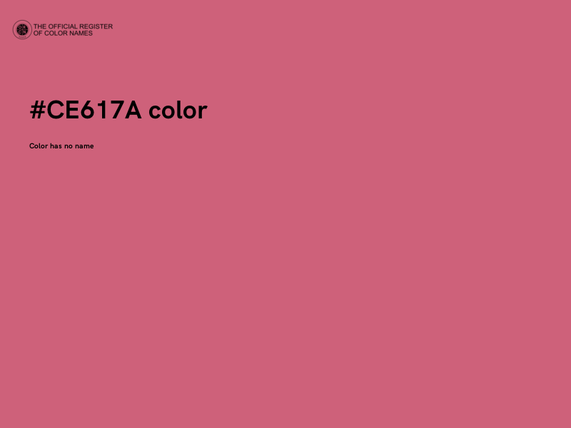 #CE617A color image