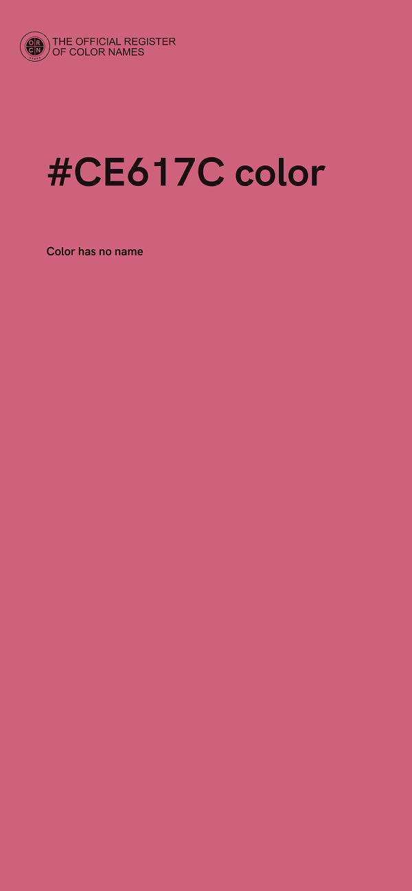 #CE617C color image