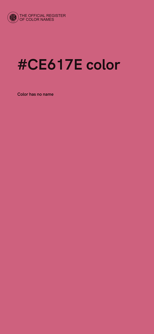 #CE617E color image
