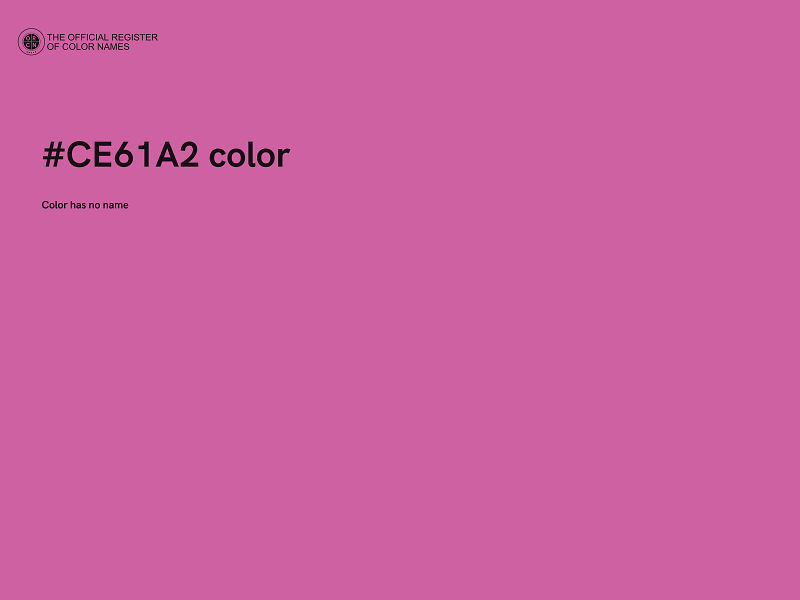 #CE61A2 color image