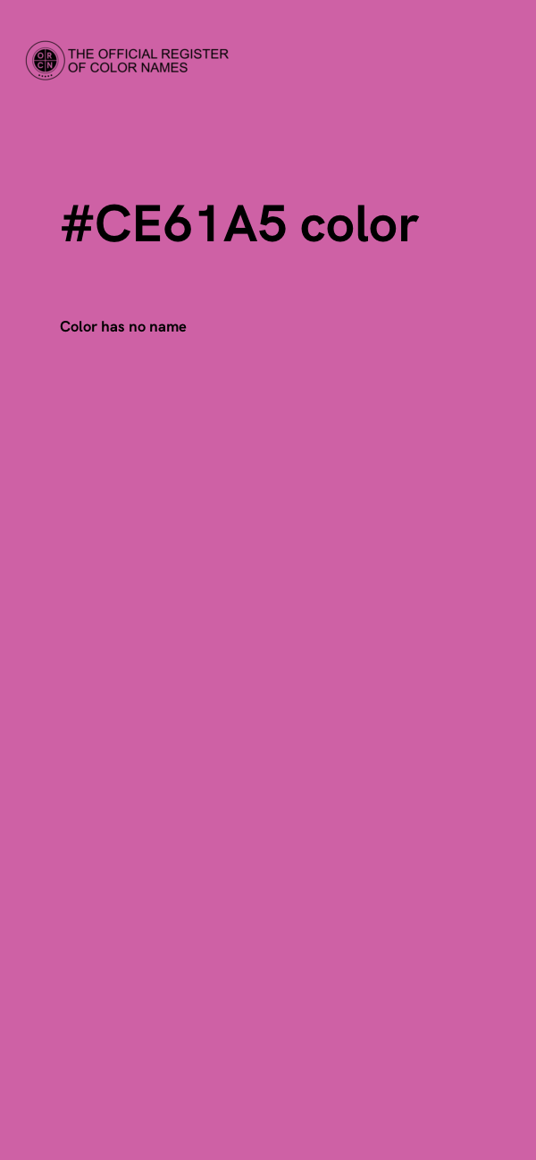 #CE61A5 color image
