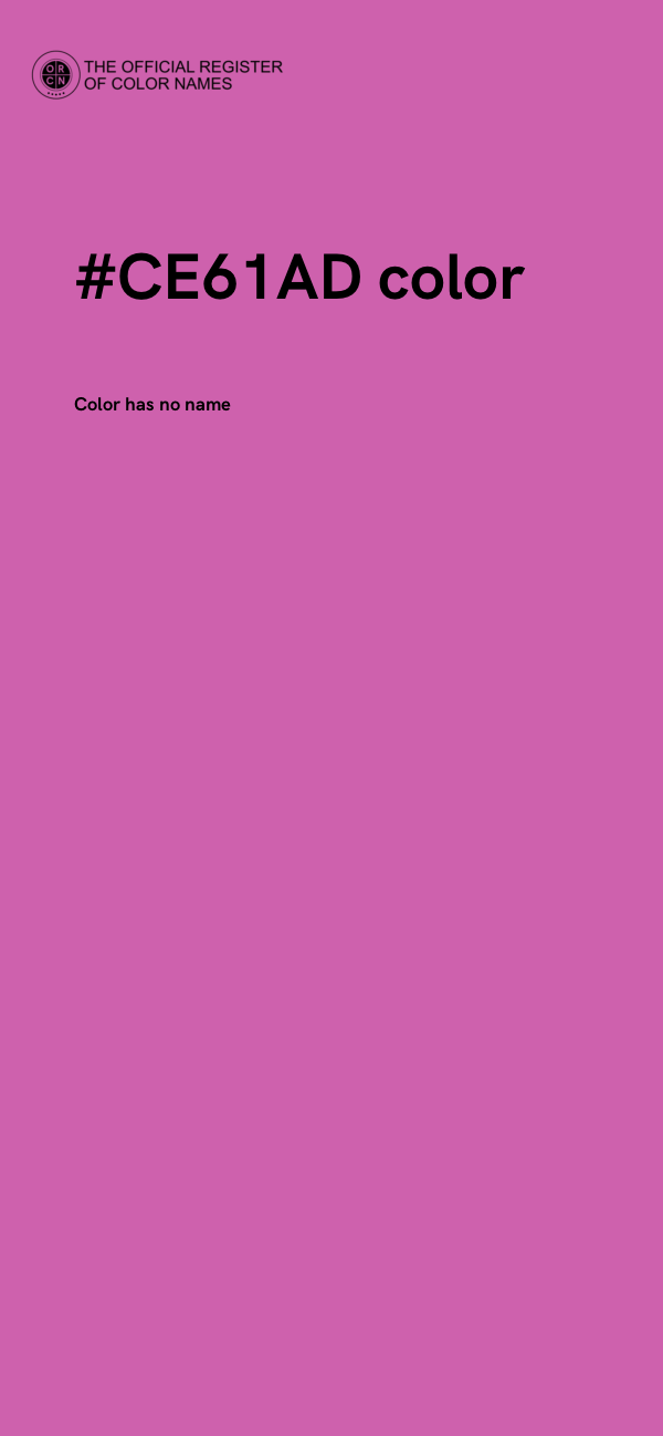 #CE61AD color image