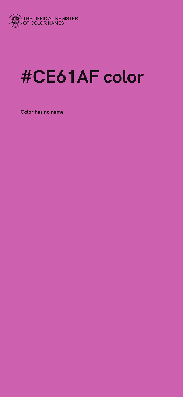 #CE61AF color image