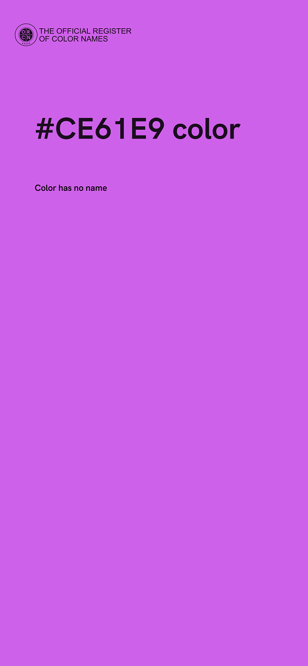 #CE61E9 color image