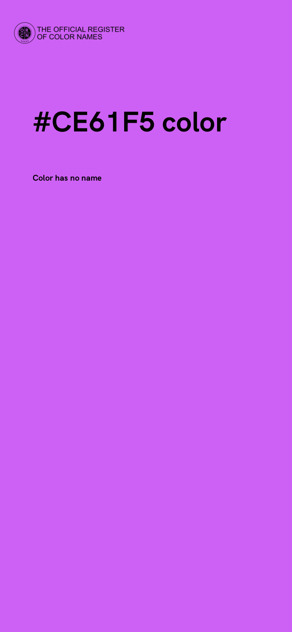 #CE61F5 color image