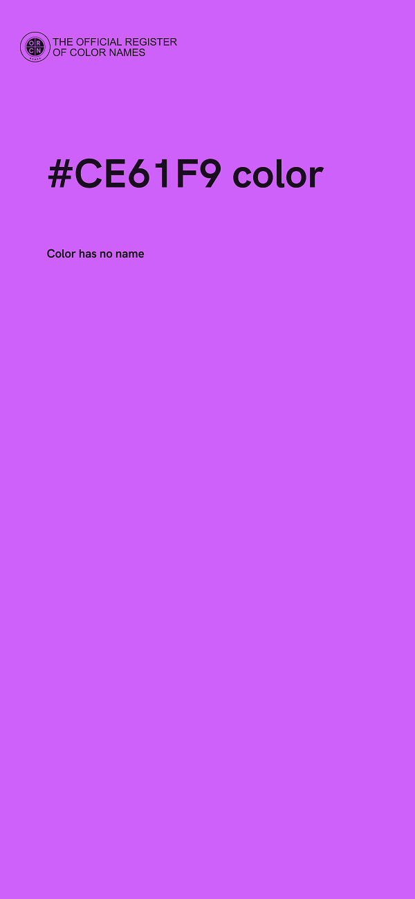 #CE61F9 color image