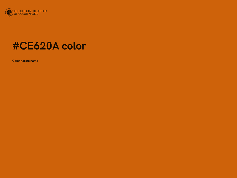 #CE620A color image