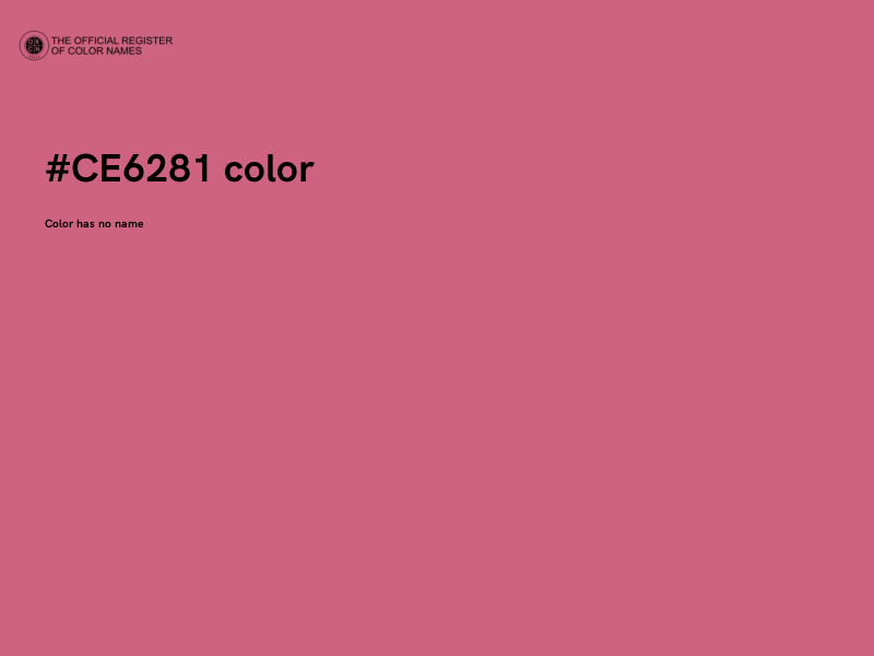 #CE6281 color image