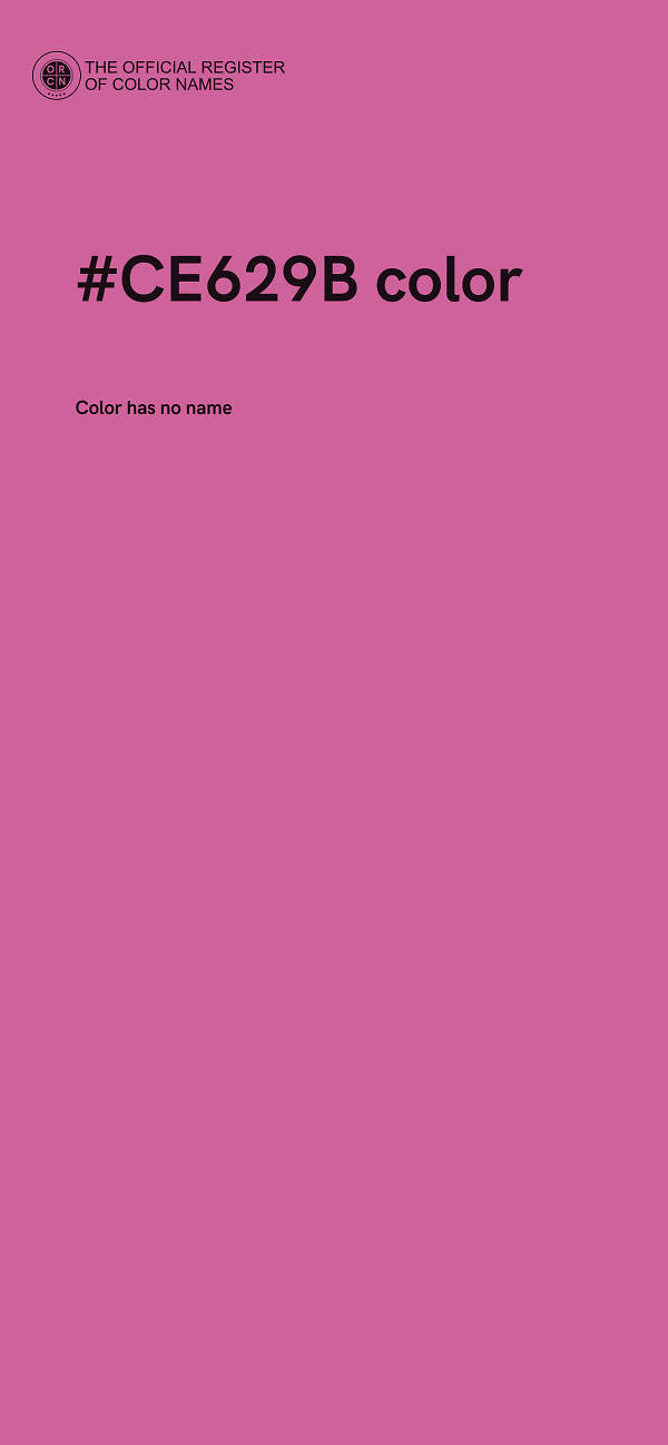 #CE629B color image