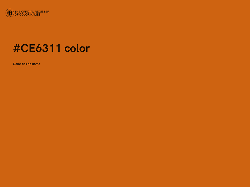 #CE6311 color image