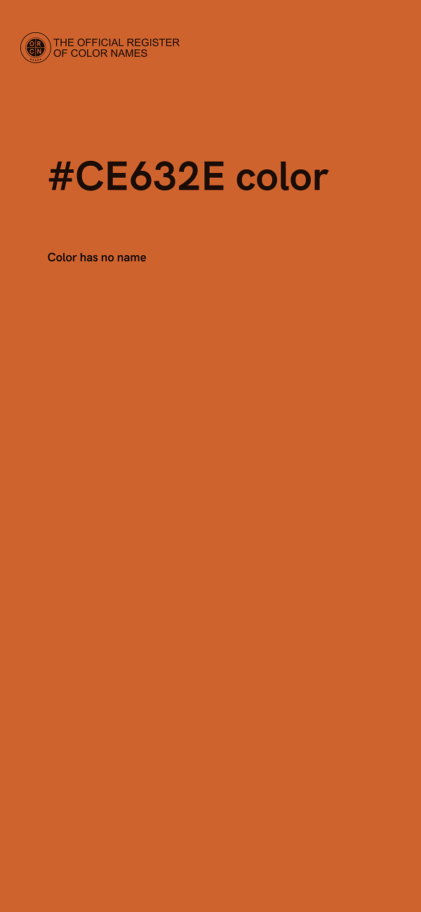 #CE632E color image