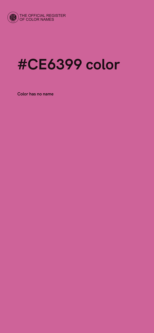 #CE6399 color image