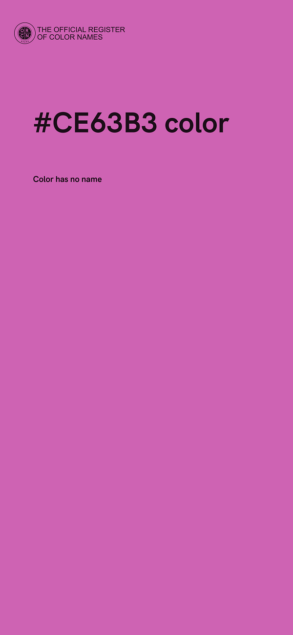 #CE63B3 color image