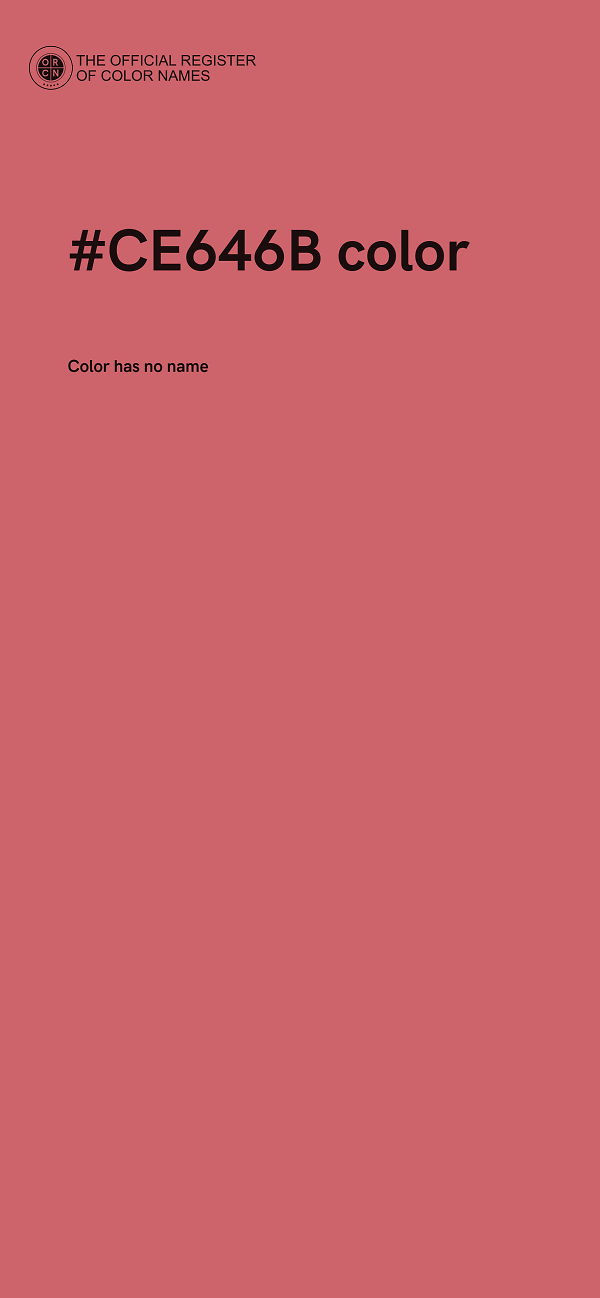 #CE646B color image