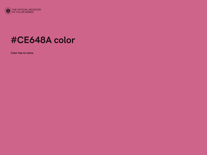 #CE648A color image