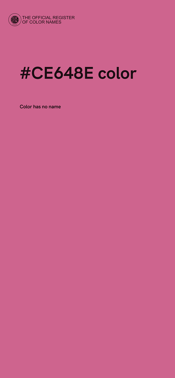 #CE648E color image
