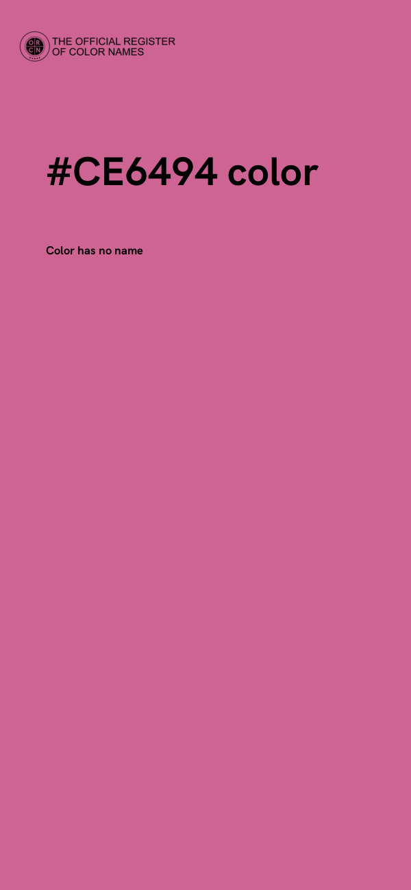 #CE6494 color image