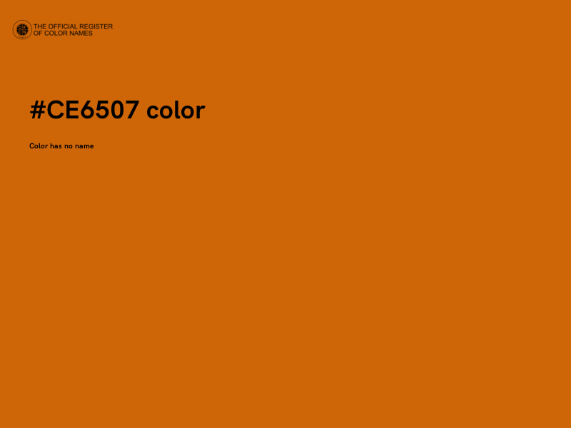 #CE6507 color image