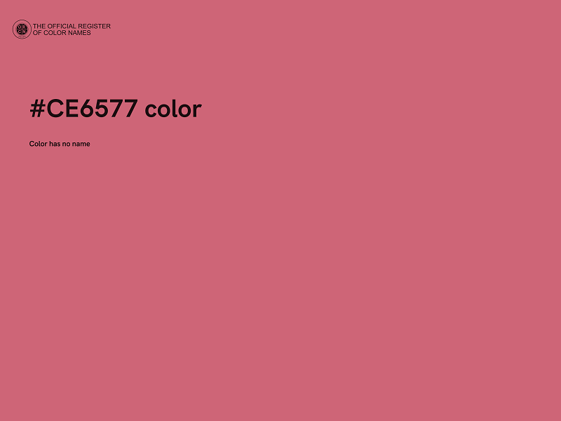 #CE6577 color image