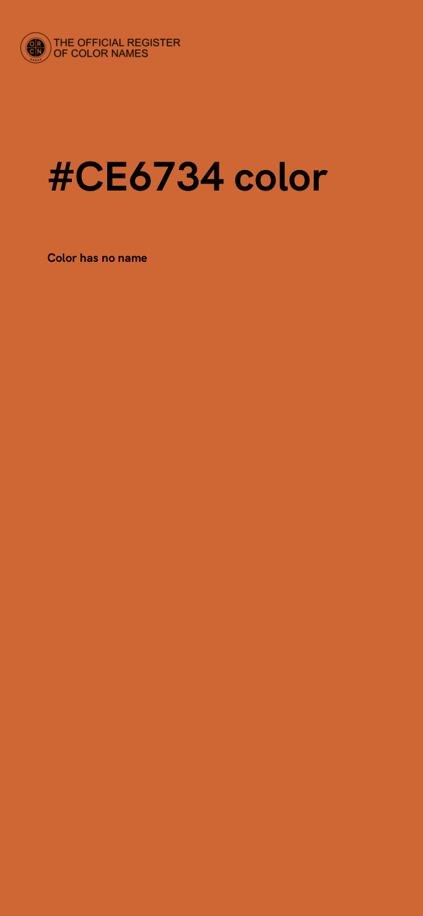 #CE6734 color image