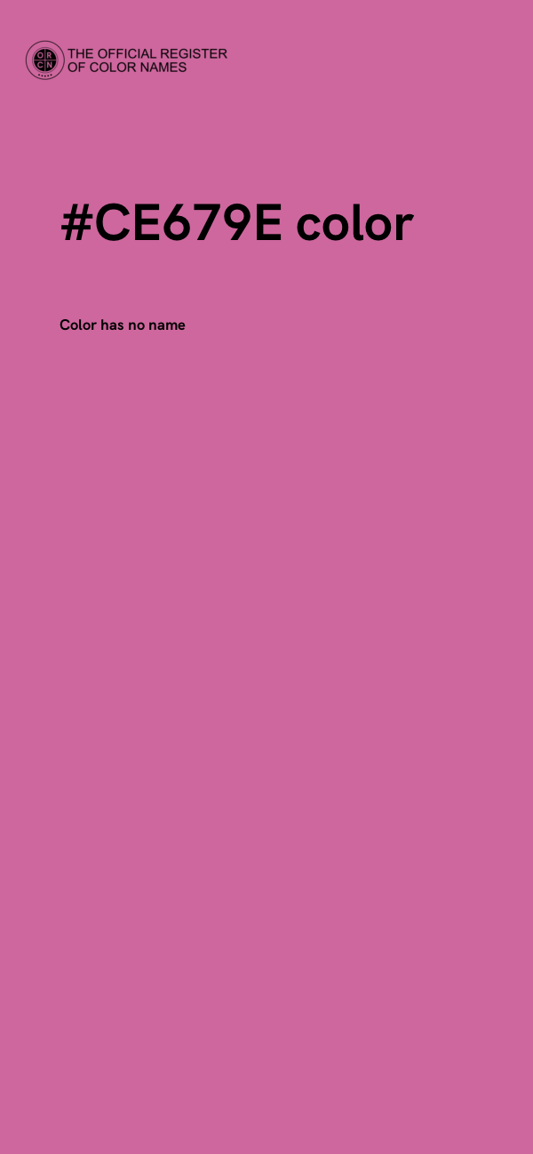 #CE679E color image