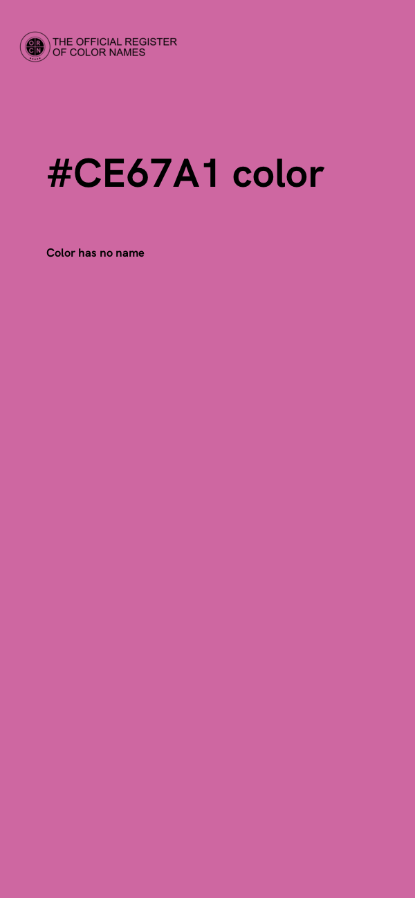 #CE67A1 color image