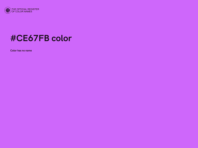 #CE67FB color image