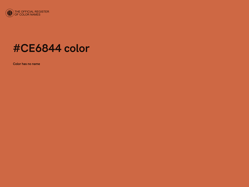 #CE6844 color image