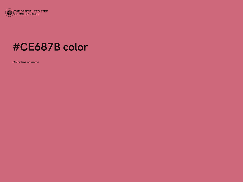 #CE687B color image