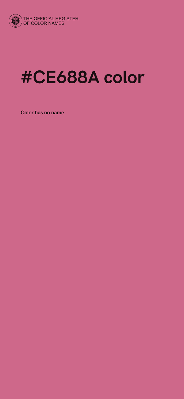 #CE688A color image