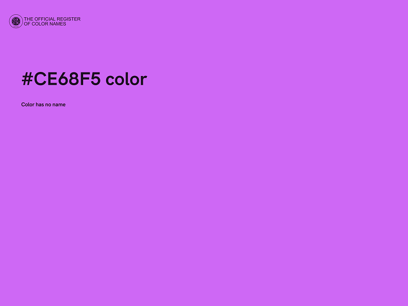 #CE68F5 color image