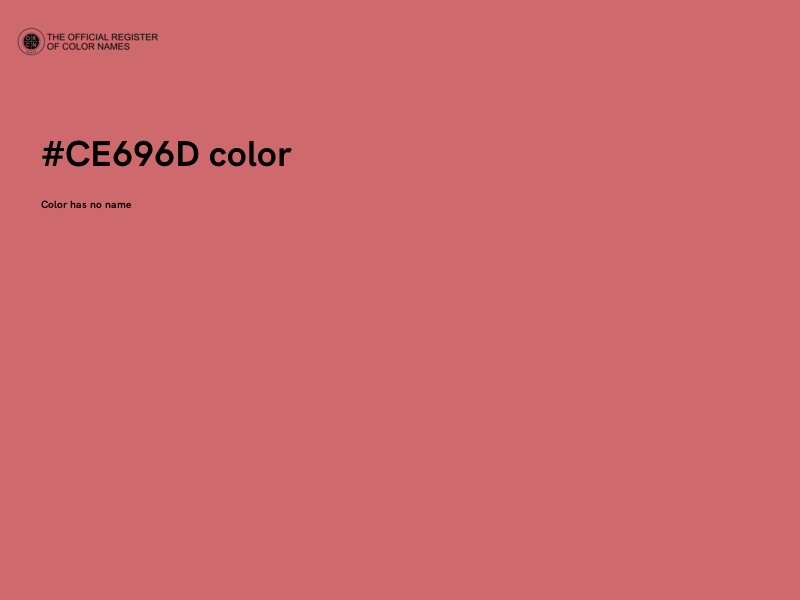 #CE696D color image