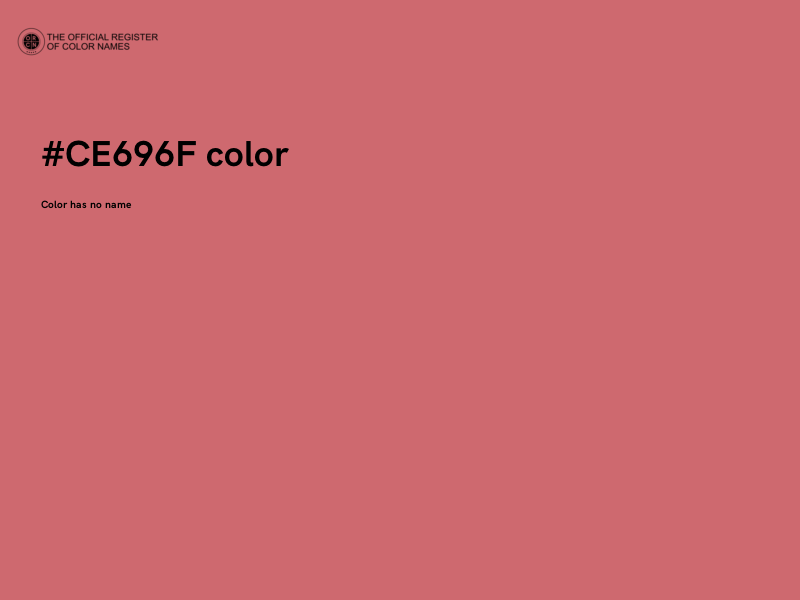 #CE696F color image