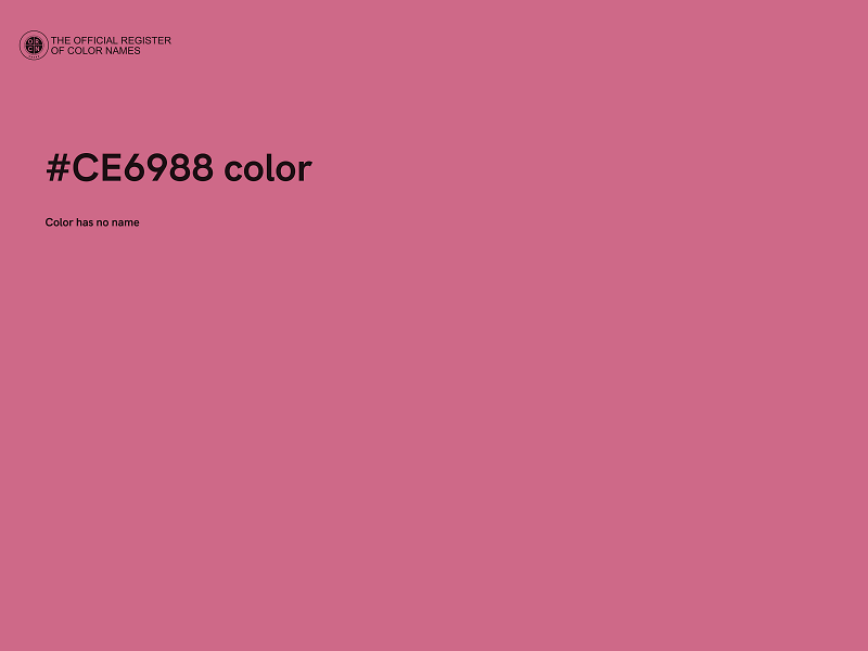 #CE6988 color image