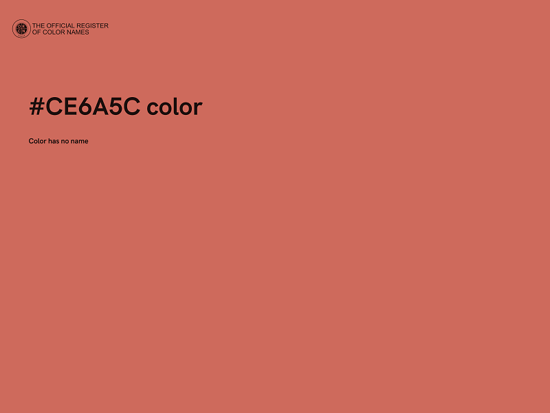 #CE6A5C color image