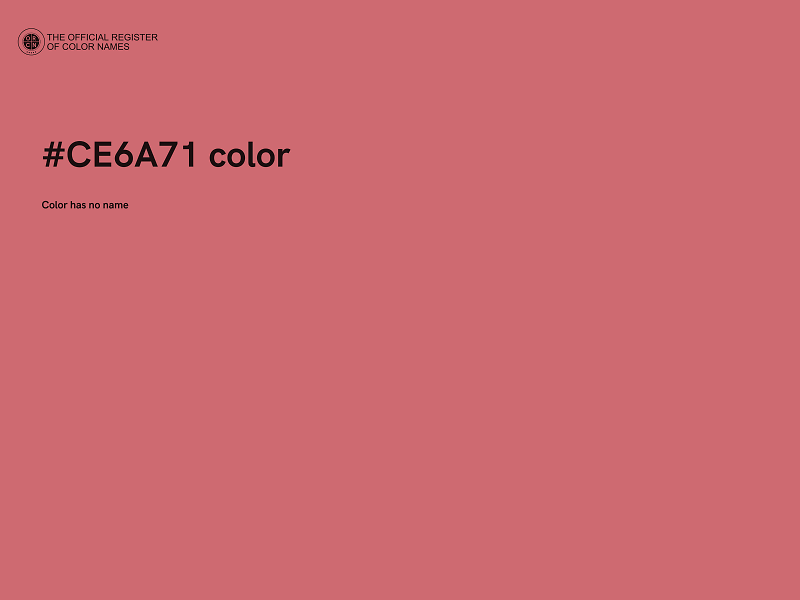 #CE6A71 color image