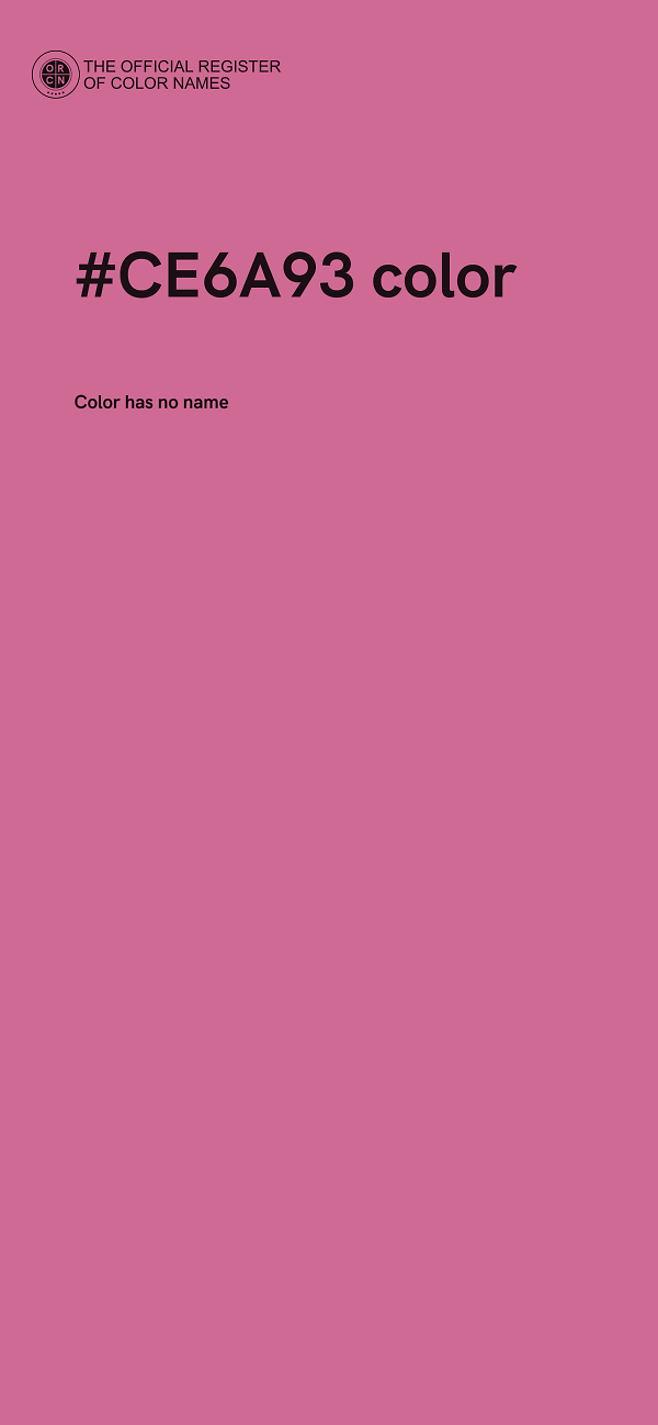 #CE6A93 color image