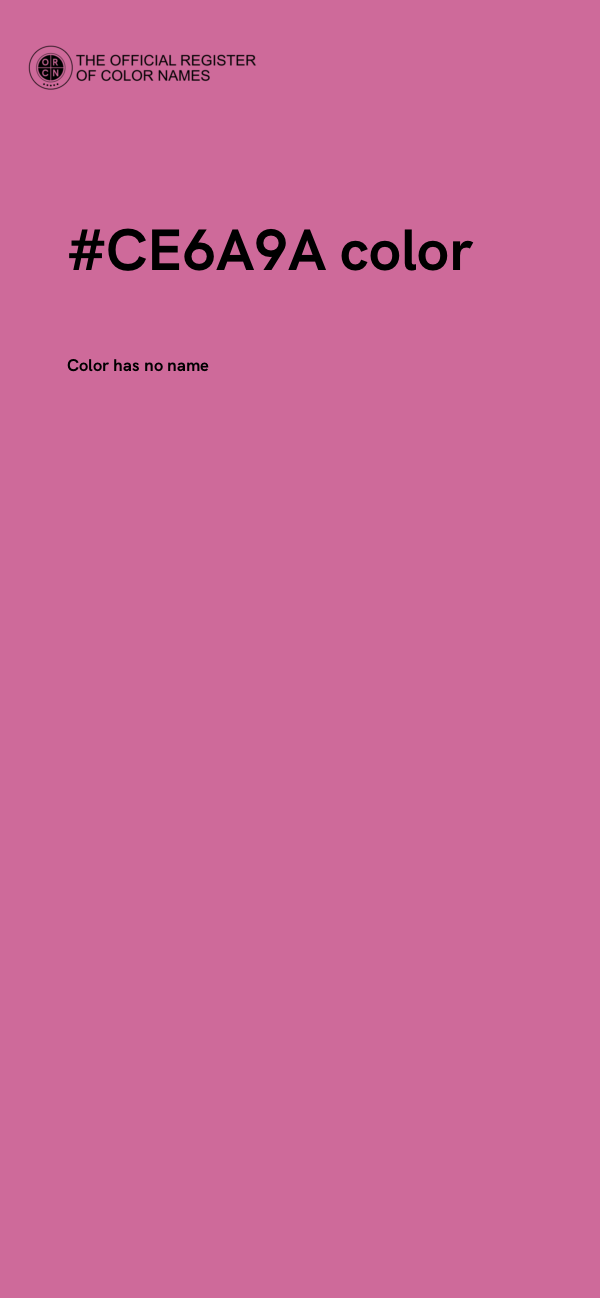 #CE6A9A color image