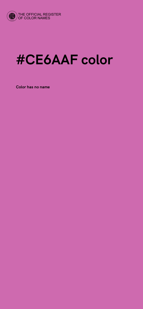 #CE6AAF color image
