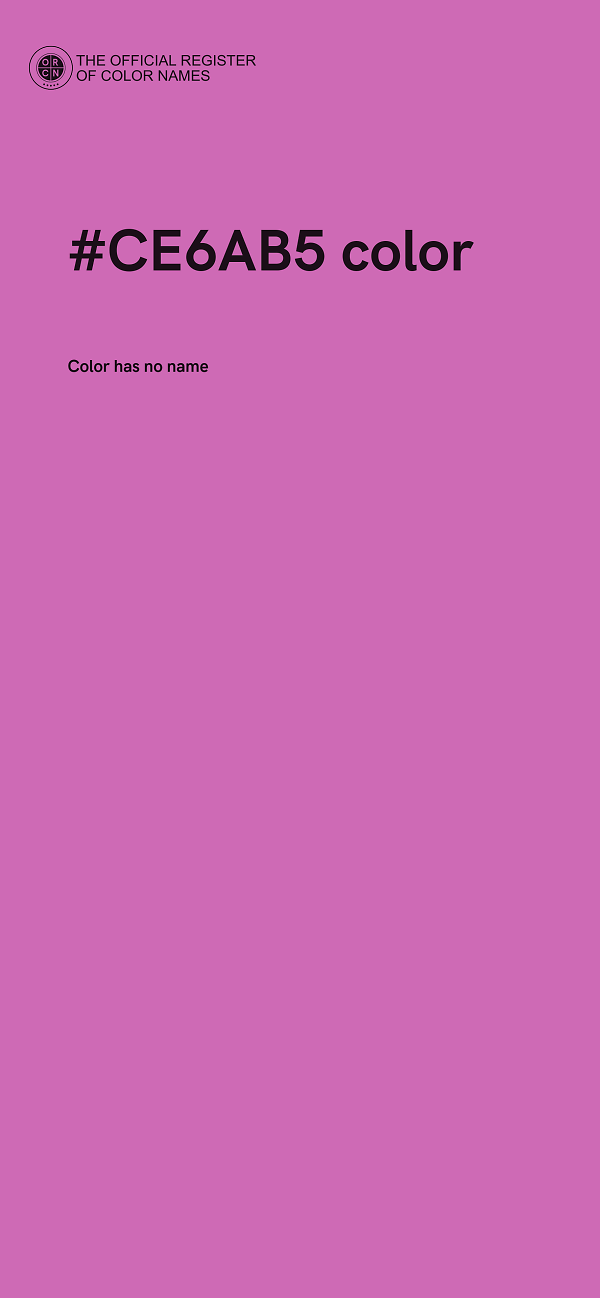 #CE6AB5 color image