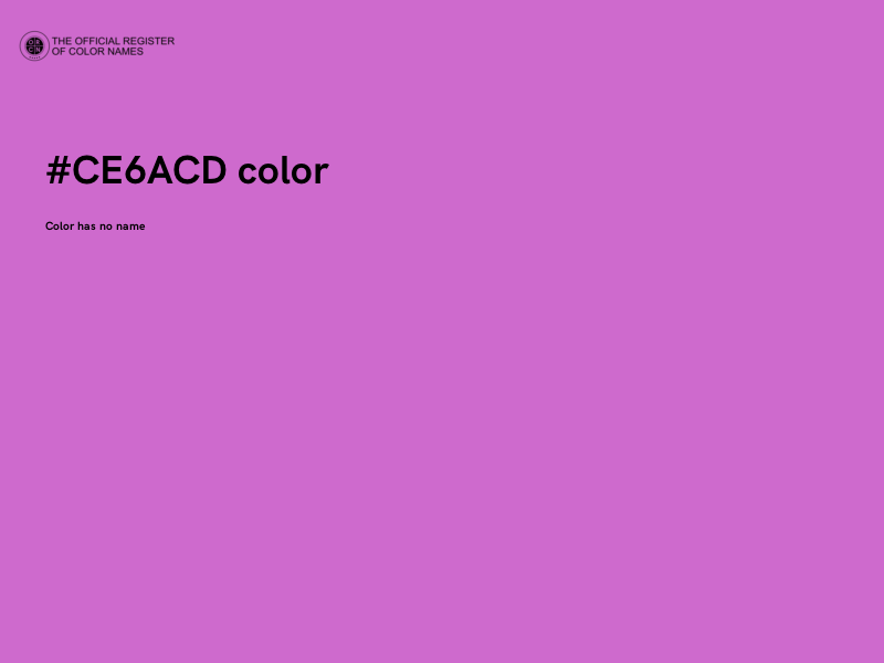 #CE6ACD color image