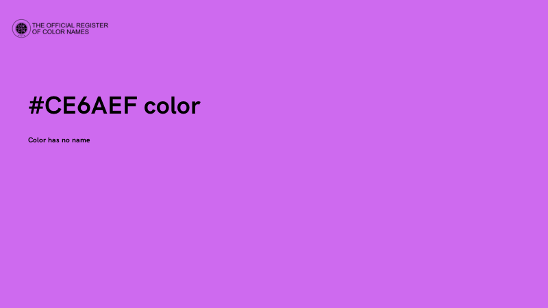 #CE6AEF color image
