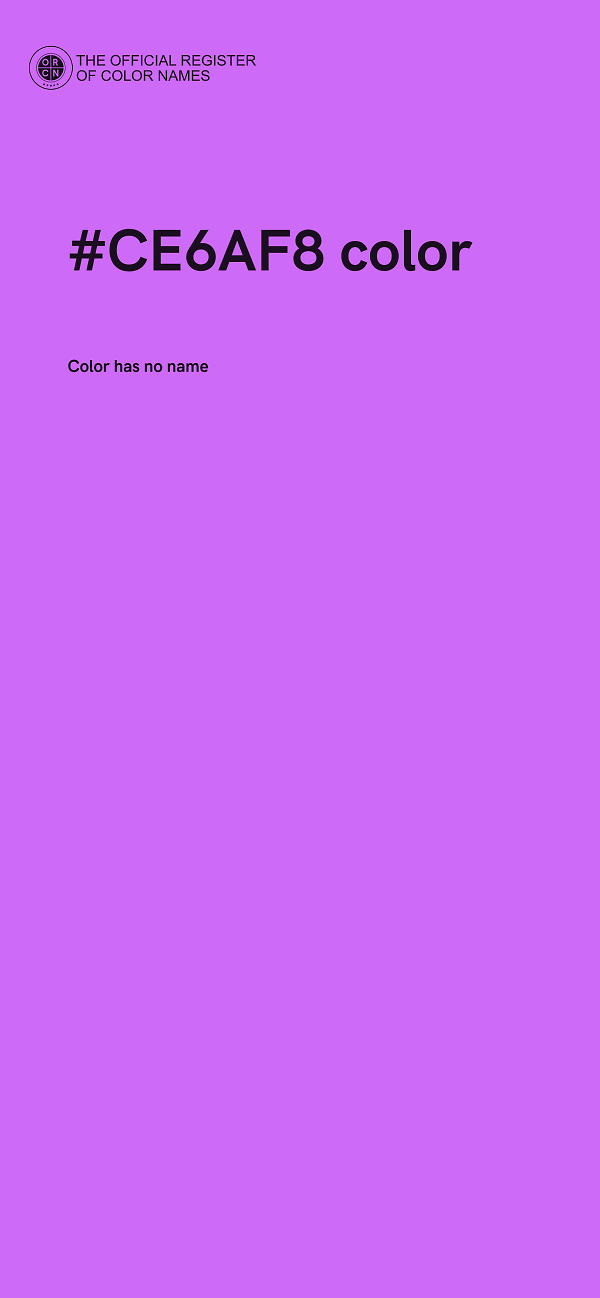 #CE6AF8 color image