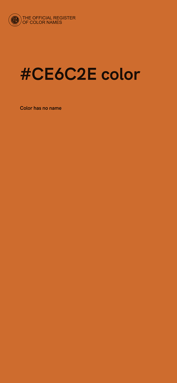 #CE6C2E color image