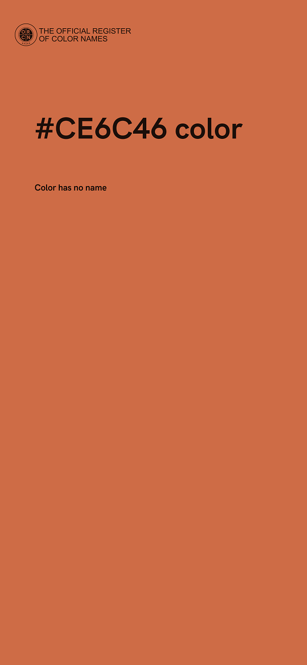 #CE6C46 color image