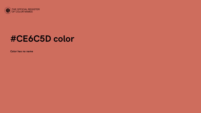 #CE6C5D color image