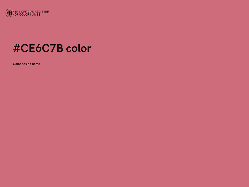 #CE6C7B color image