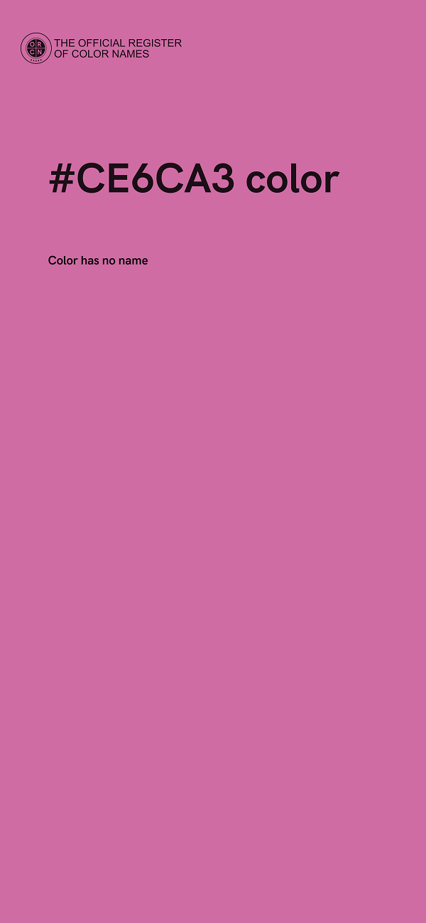#CE6CA3 color image