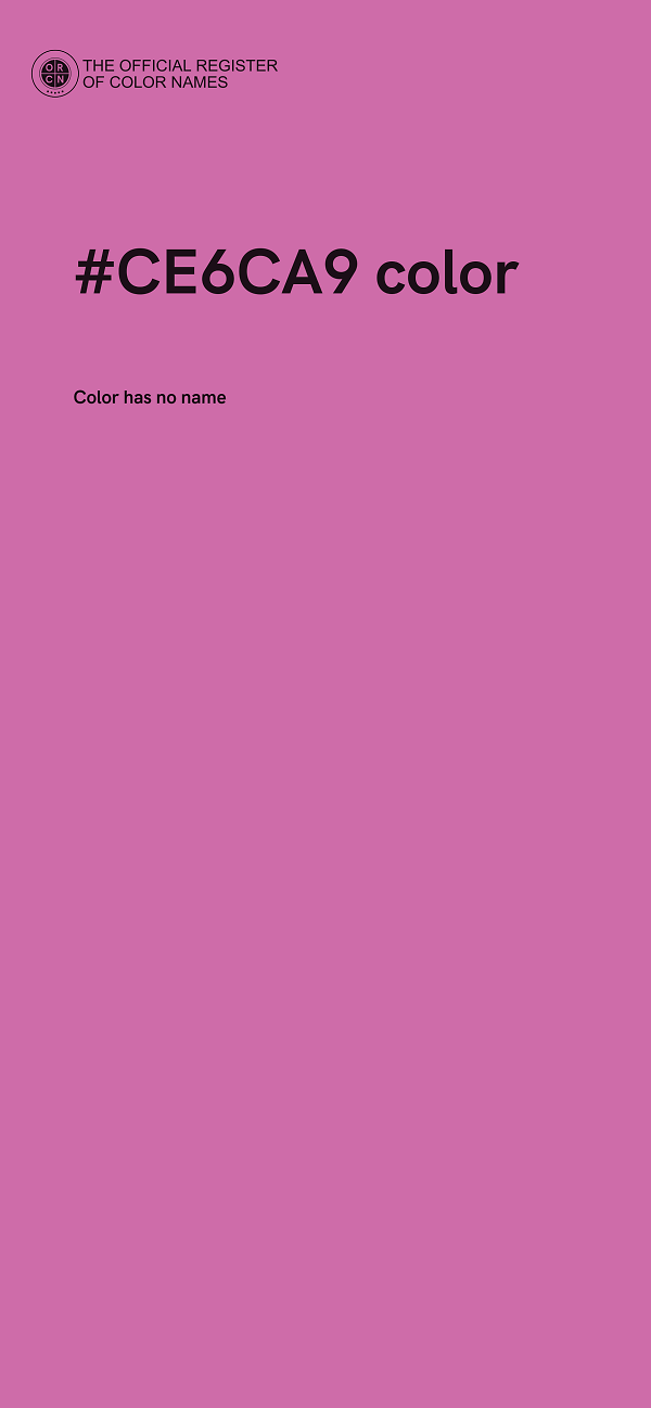 #CE6CA9 color image